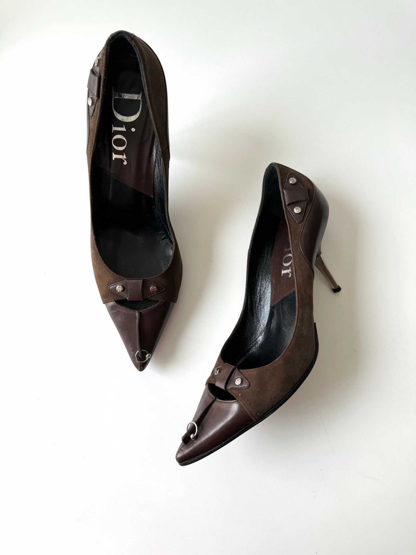 Dior John Galliano Brown Piercing Heels (EU 37,5)