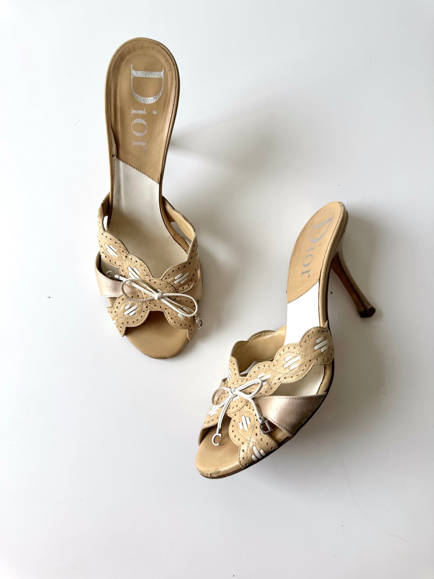 Christian Dior Beige Mules (EU 38,5)