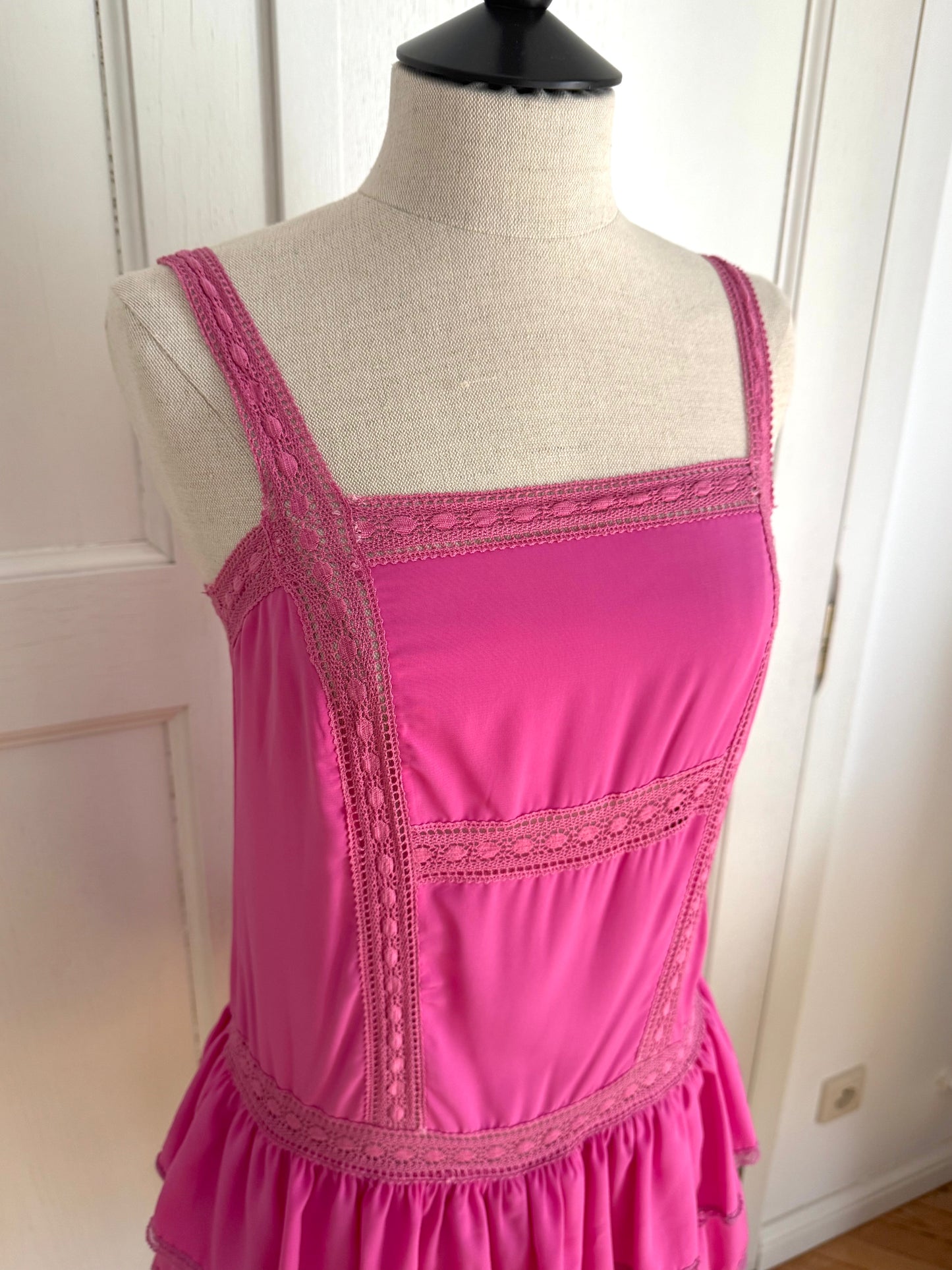 Blumarine Blugirl Vintage Pink Ruffle Dress (S / IT 40)
