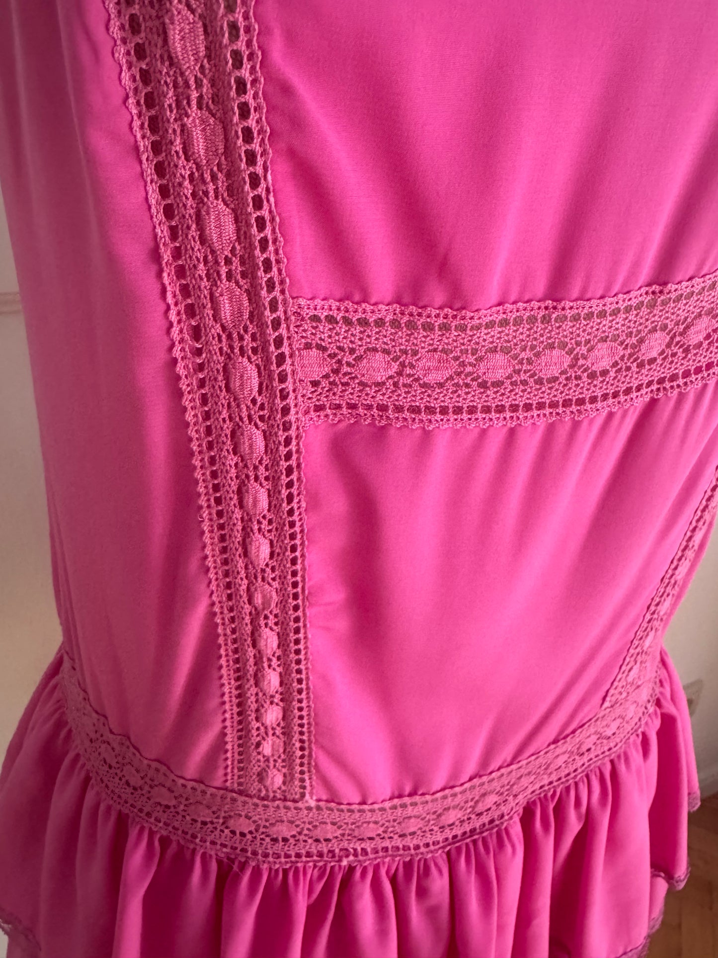 Blumarine Blugirl Vintage Pink Ruffle Dress (S / IT 40)