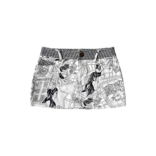 Dolce & Gabbana, D&G Cartoon Mini Skirt (IT 36 / XXS / US 1)