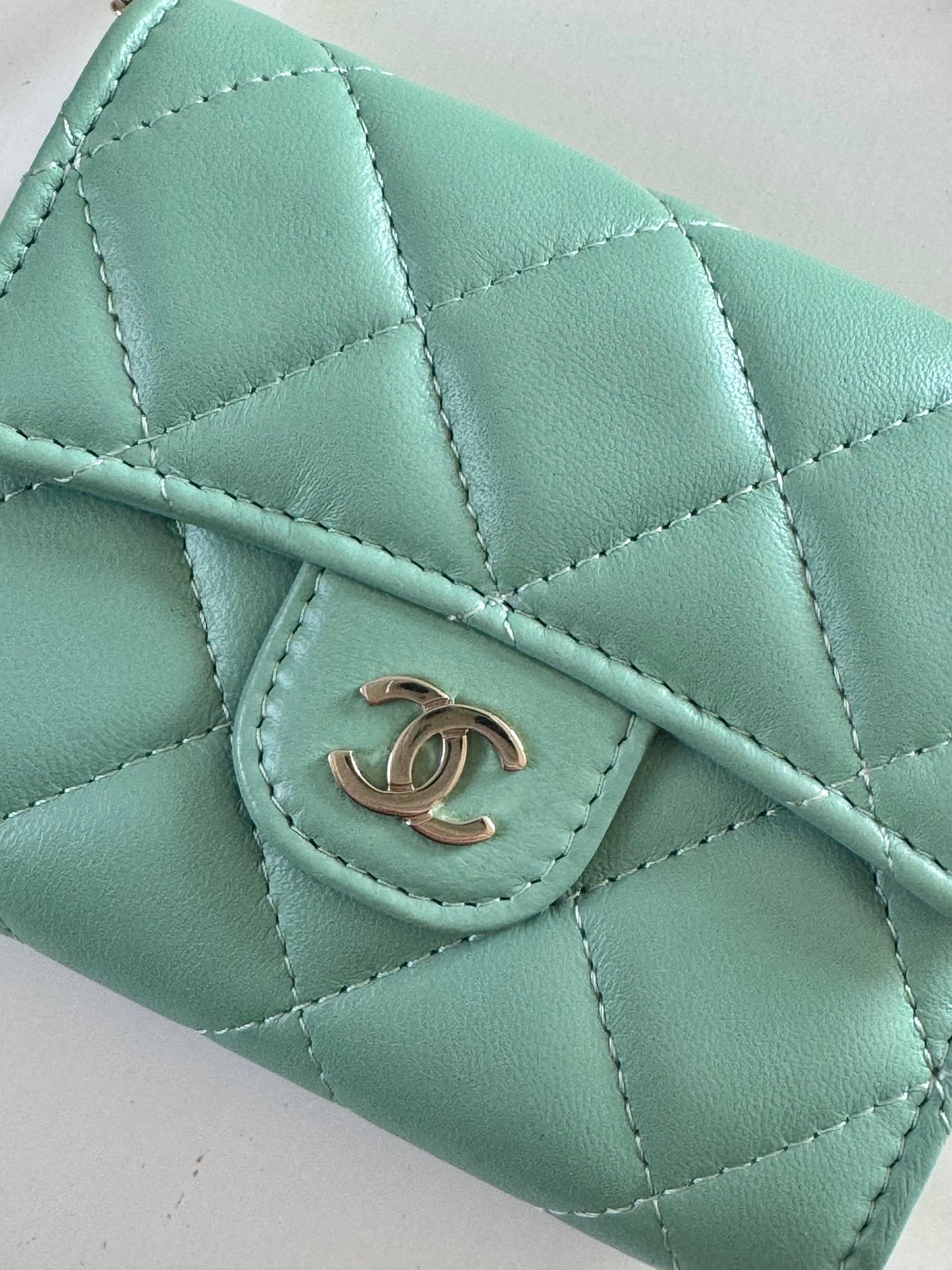 Chanel WOC Micro Flap Bag S/S 2020 in Mint
