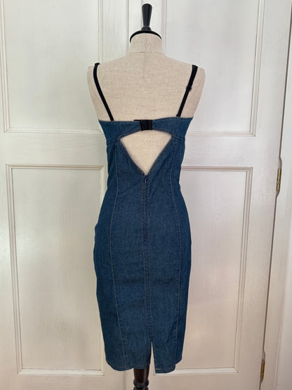 D&G Dolce Gabbana Vintage Denim Bustier Dress (M / IT 42)