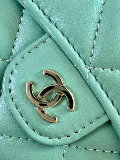 Chanel WOC Micro Flap Bag S/S 2020 in Mint