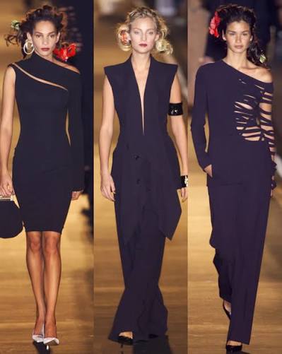 ICONIC Jean Paul Gaultier JPG Cut-Out Black Maxi Dress (S)