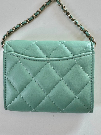 Chanel WOC Micro Flap Bag S/S 2020 in Mint