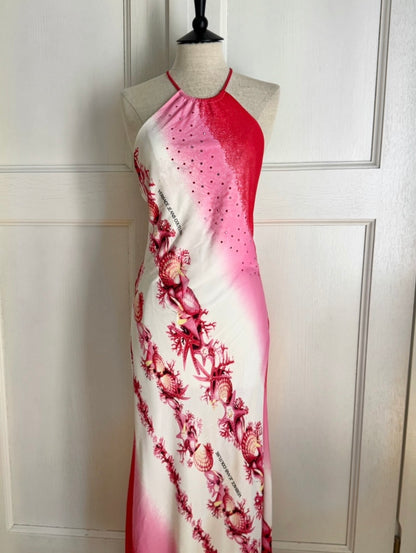 Versace Jeans Couture Halter Viscose Dress (M)