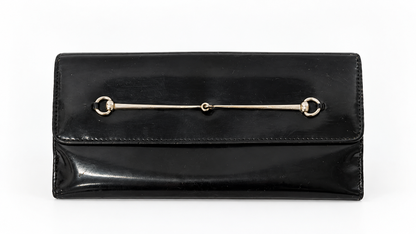 ICONIC Gucci by Tom Ford Horsebit Patent Long Wallet / Clutch