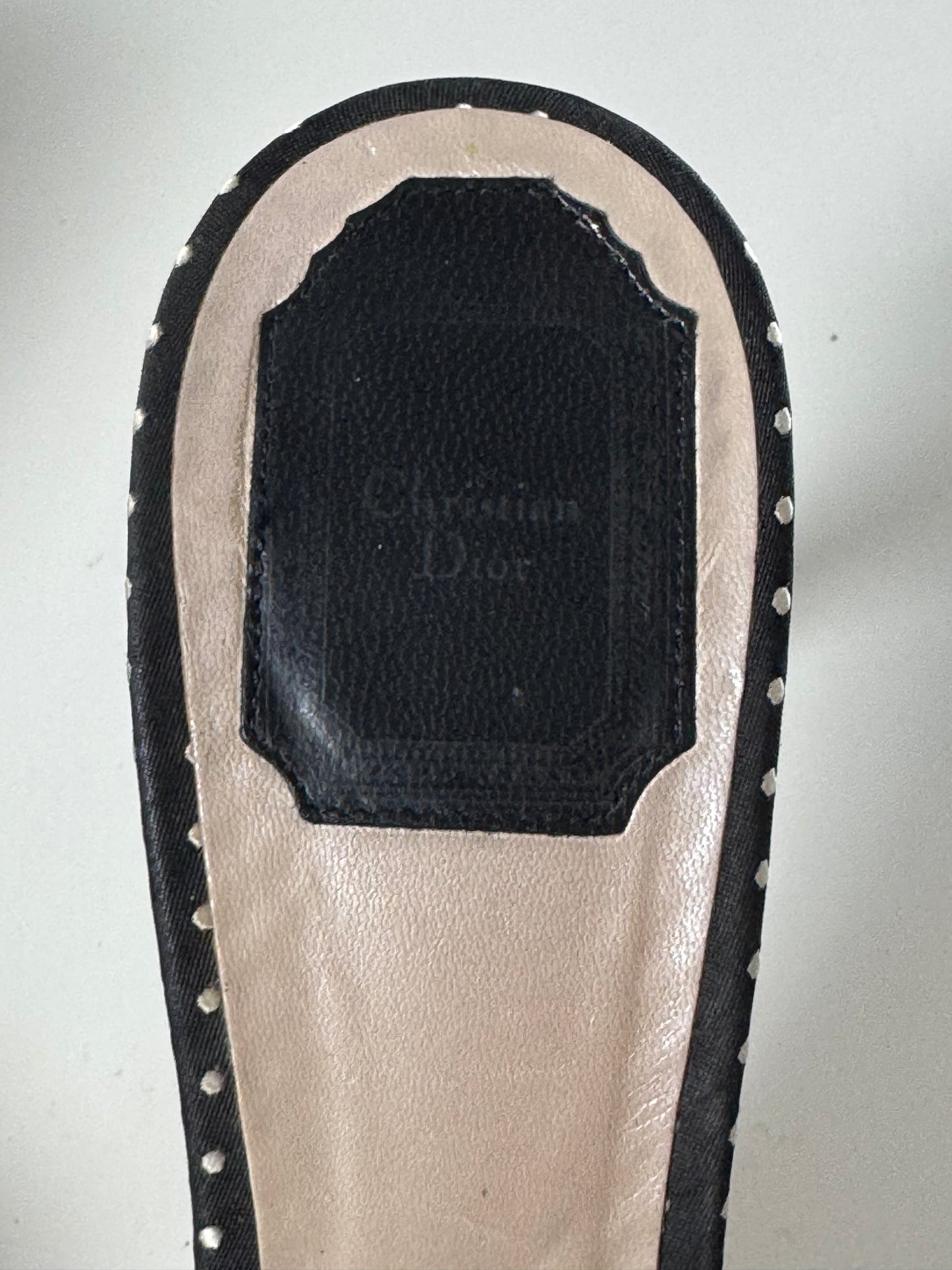 ICONIC Christian Dior Charms Black Polka Dot Heels (EU 39)