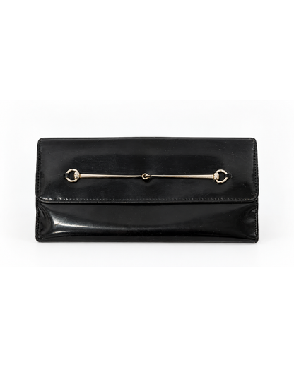 ICONIC Gucci by Tom Ford Horsebit Patent Long Wallet / Clutch