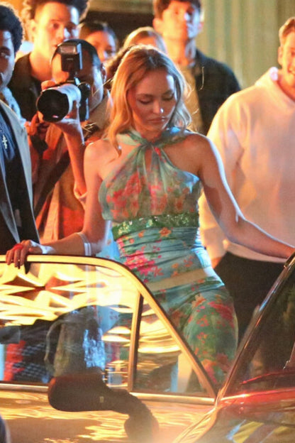 ICONIC Dolce Gabbana D&G S/S 2005 Tropical Turquoise Dress (XS-S)