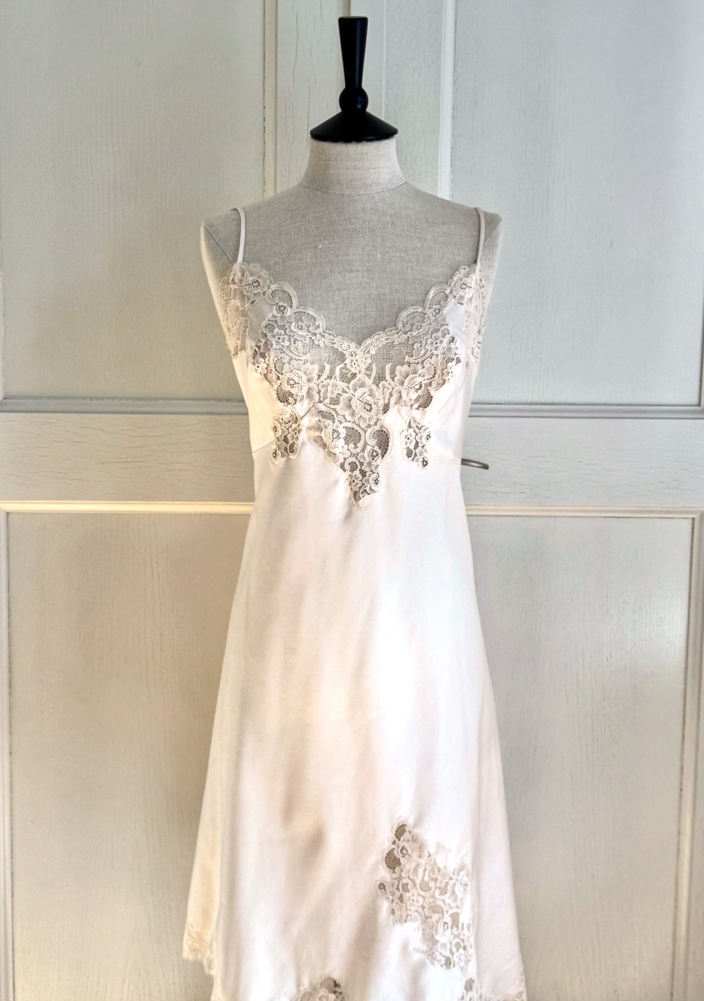 Christian Dior Vintage Slip Dress In Écru (L / IT 46)