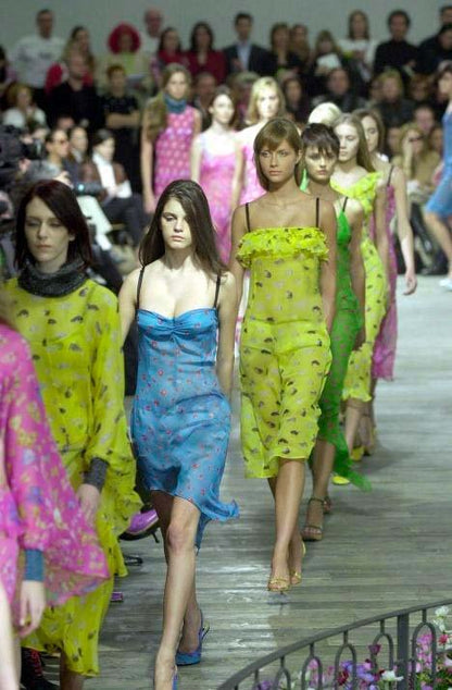 Dolce Gabbana D&G Silk F/W 2003 Red Floral Asymmetrical Dress (S-M)