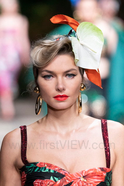 RUNWAY Dolce Gabbana S/S 2020 Hibiscus Corset Dress (L / IT 44)