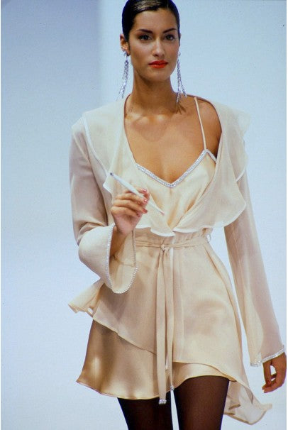 ICONIC Dolce Gabbana S/S 1995 Runway Rhinestone Dress (XS)