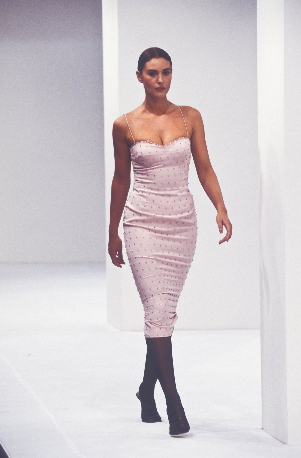 ICONIC Dolce Gabbana S/S 1995 Runway Rhinestone Dress (XS)