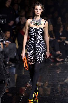 RUNWAY Dolce Gabbana F/W 2003 Silk Floral F1 Halter Dress (S)
