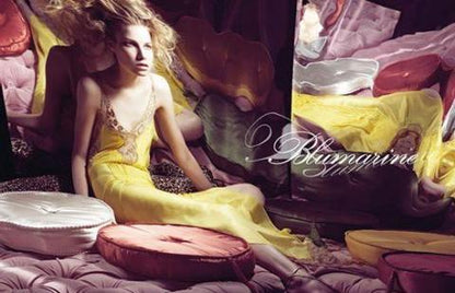 RUNWAY Blumarine 2008 Spring / Summer Silk Yellow Beaded Lace Dress (IT 44 / L)
