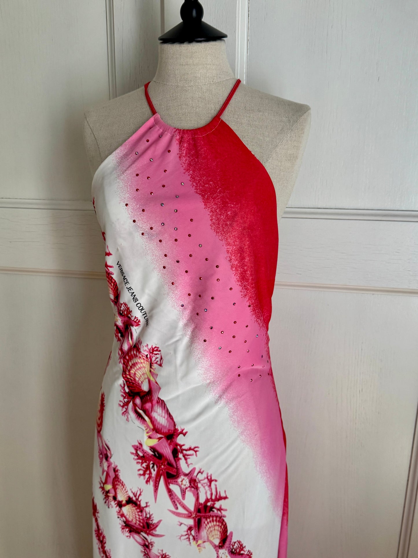 Versace Jeans Couture Halter Viscose Dress (M)