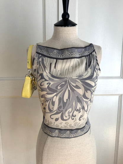 Pucci Vintage Grey Crop Top (S)