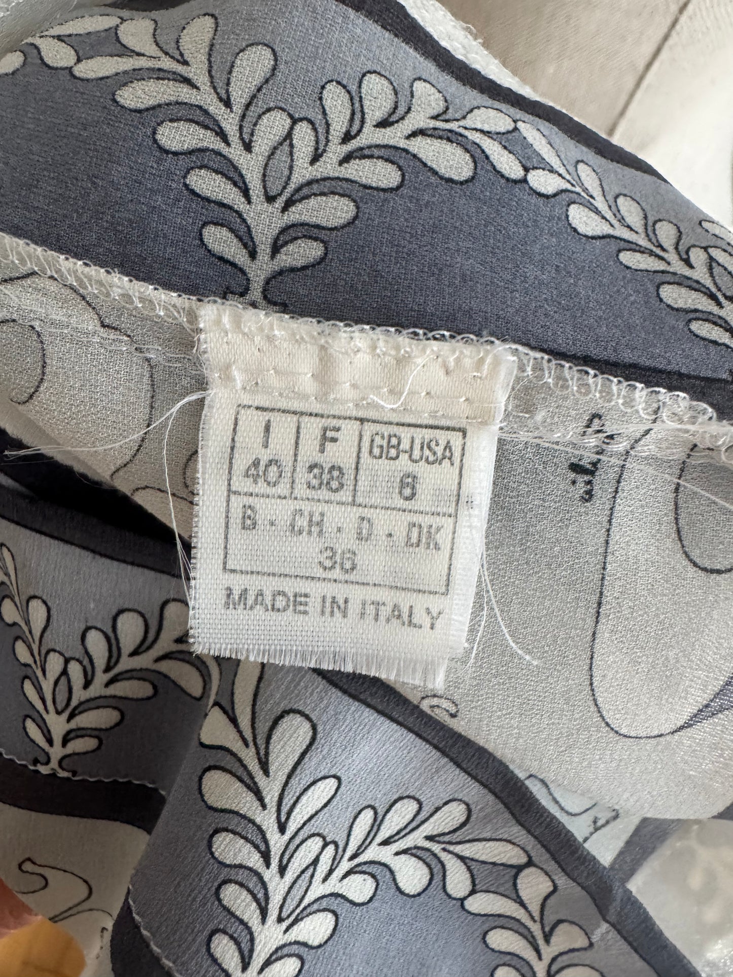 Pucci Vintage Grey Crop Top (S)