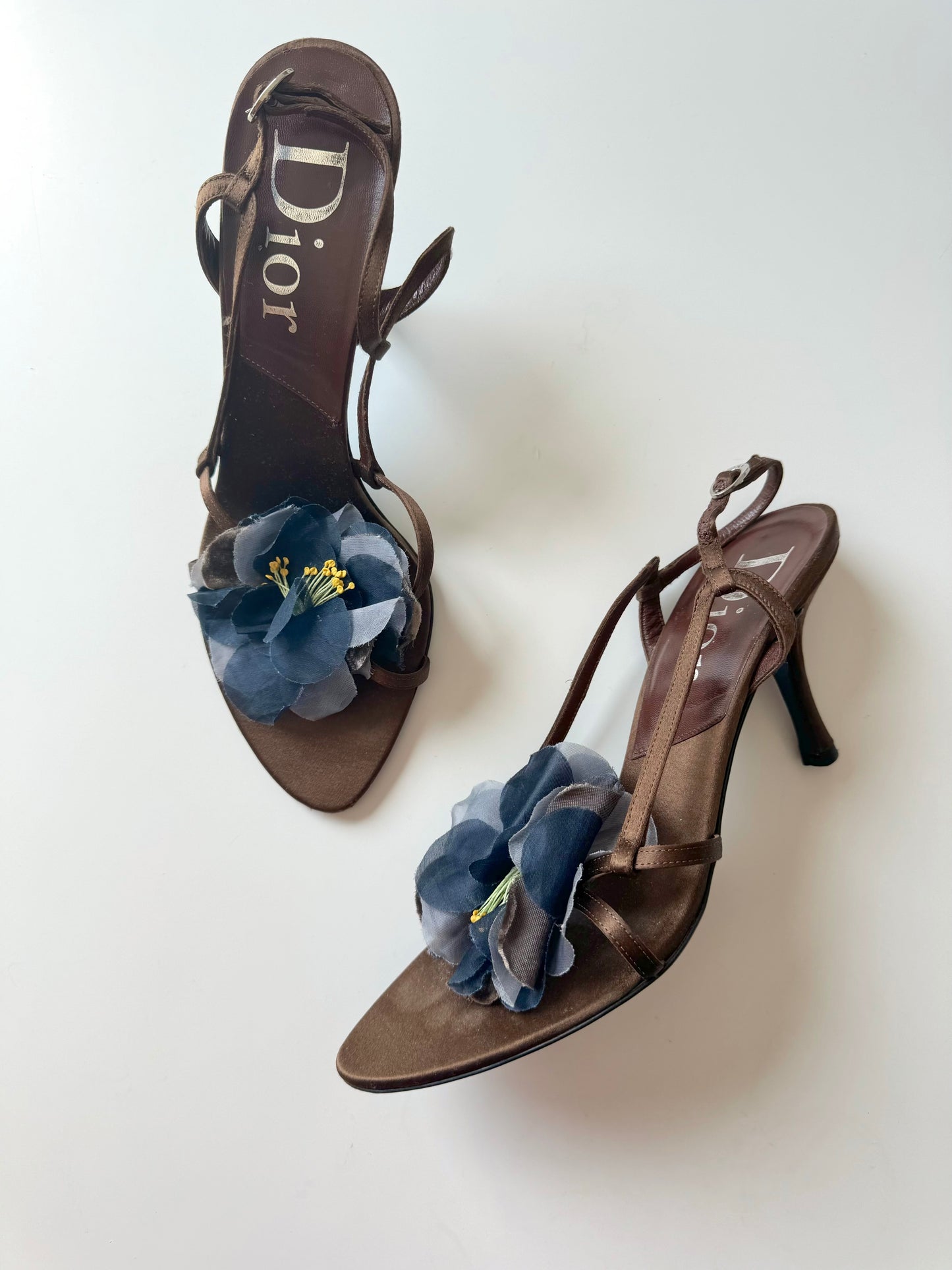 Dior Blue Flower Sandals (EU 40)