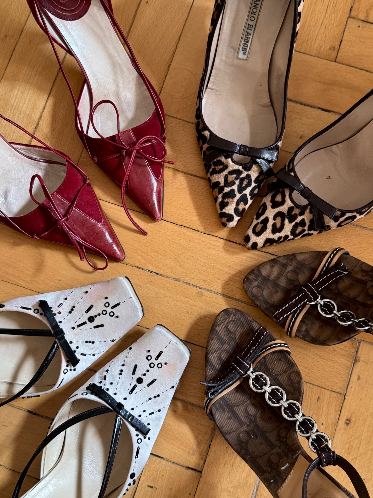 Manolo Blahnik Vintage Animal Print Cheetah Heels (EU 37)