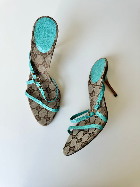 Gucci By Tom Ford Blue Sandals (EU 38)