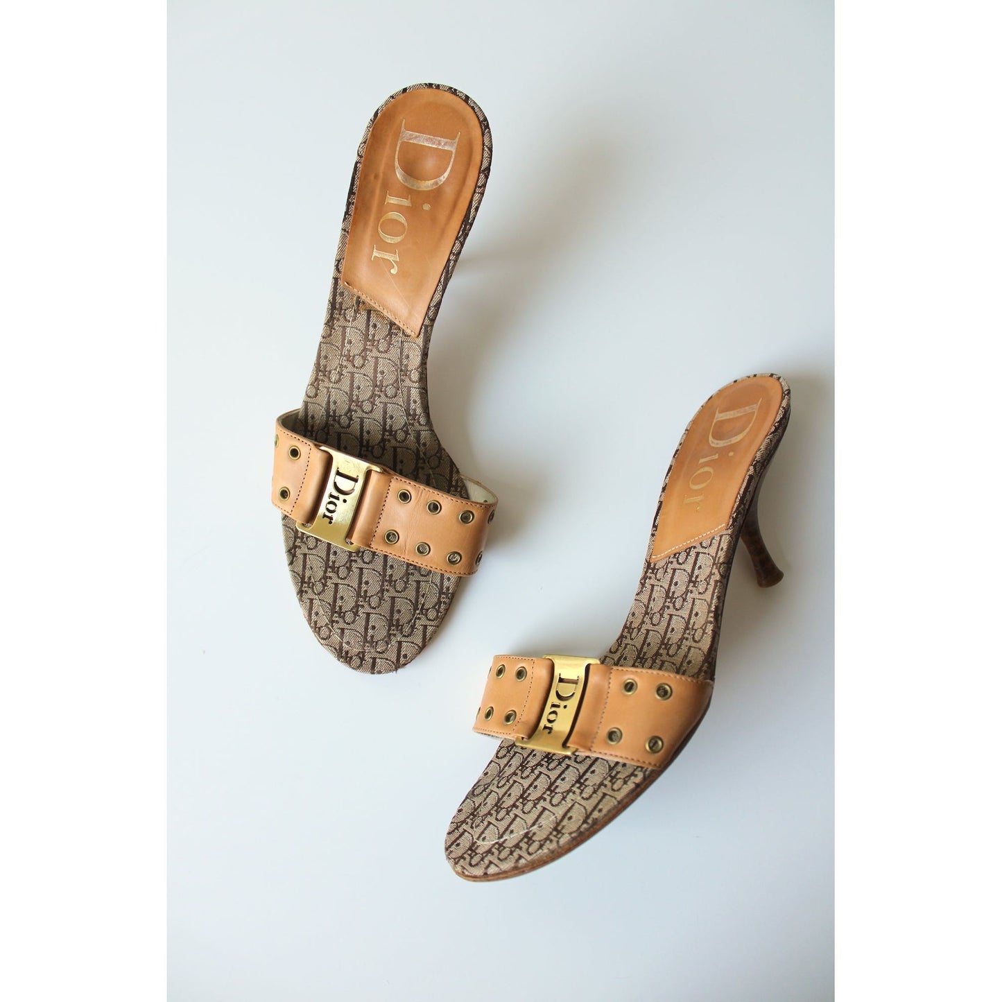 Vintage Dior Diorissimo Galliano Mules (EU 37)