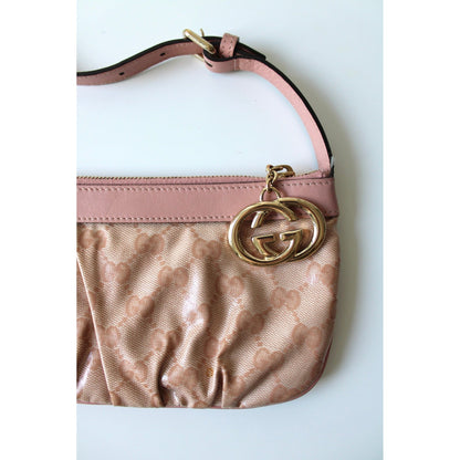 Gucci D-Ring Patent Leather Mini Bag in Pink