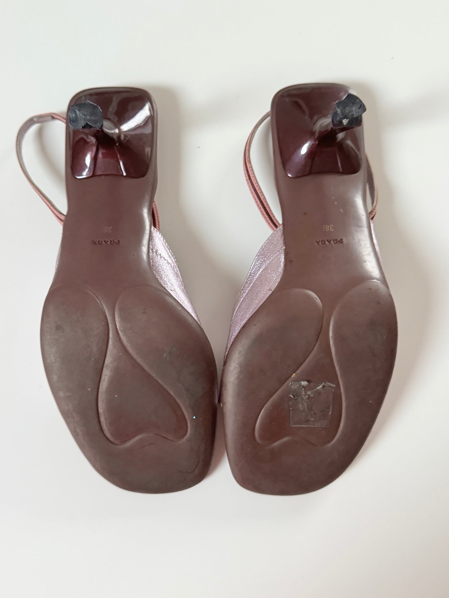 Prada Pink Bow Heels Slingbacks (EU 39)