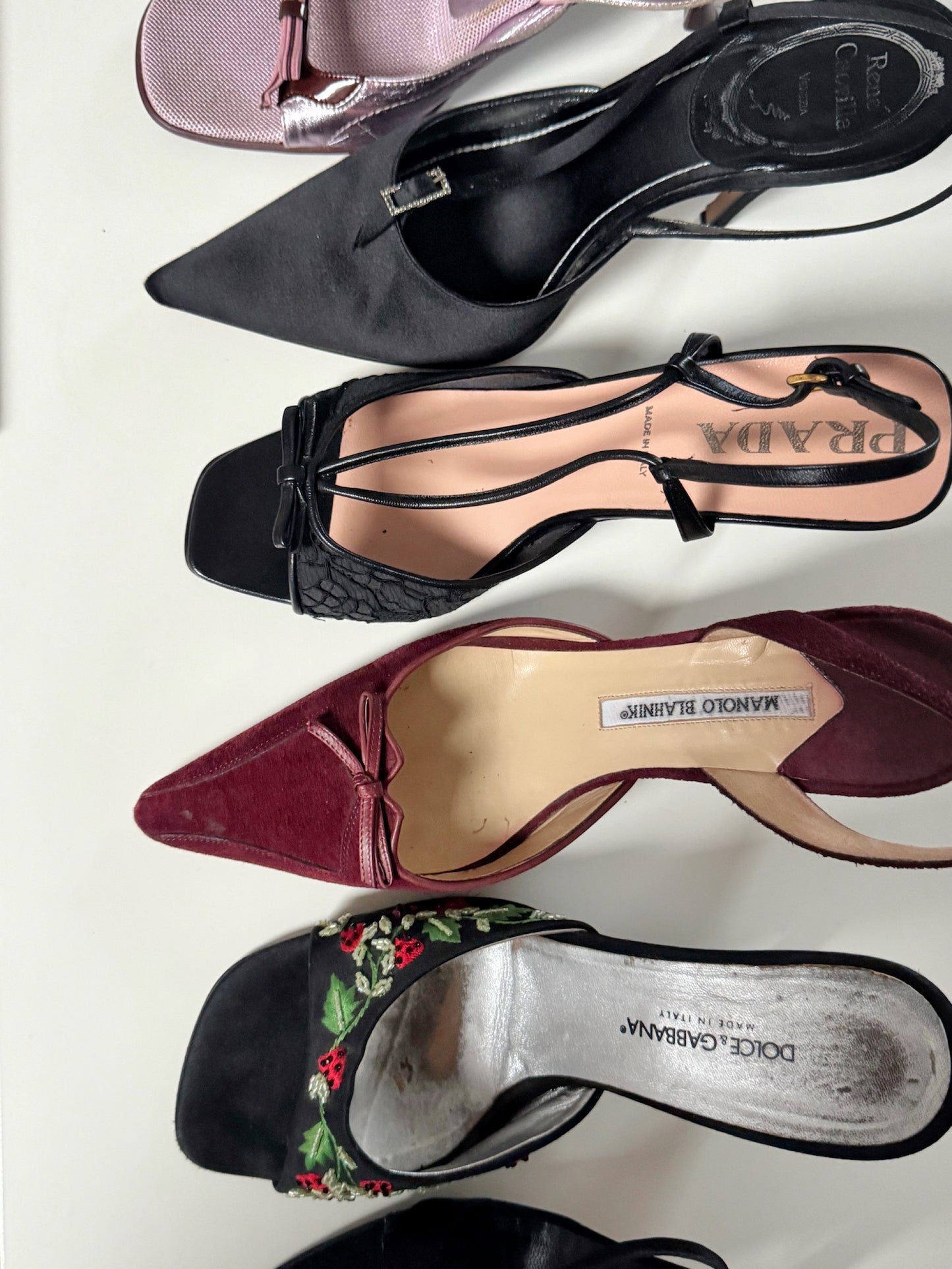 Rene Caovilla Vintage Bejeweled Black Pumps (EU 40)