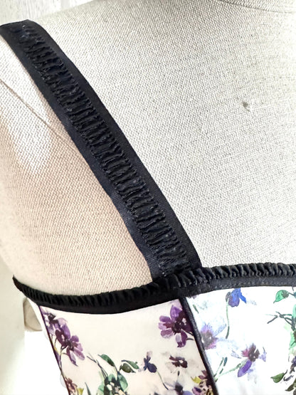 Blumarine Corset Top & Knit Twin Set in Violets (S-M)