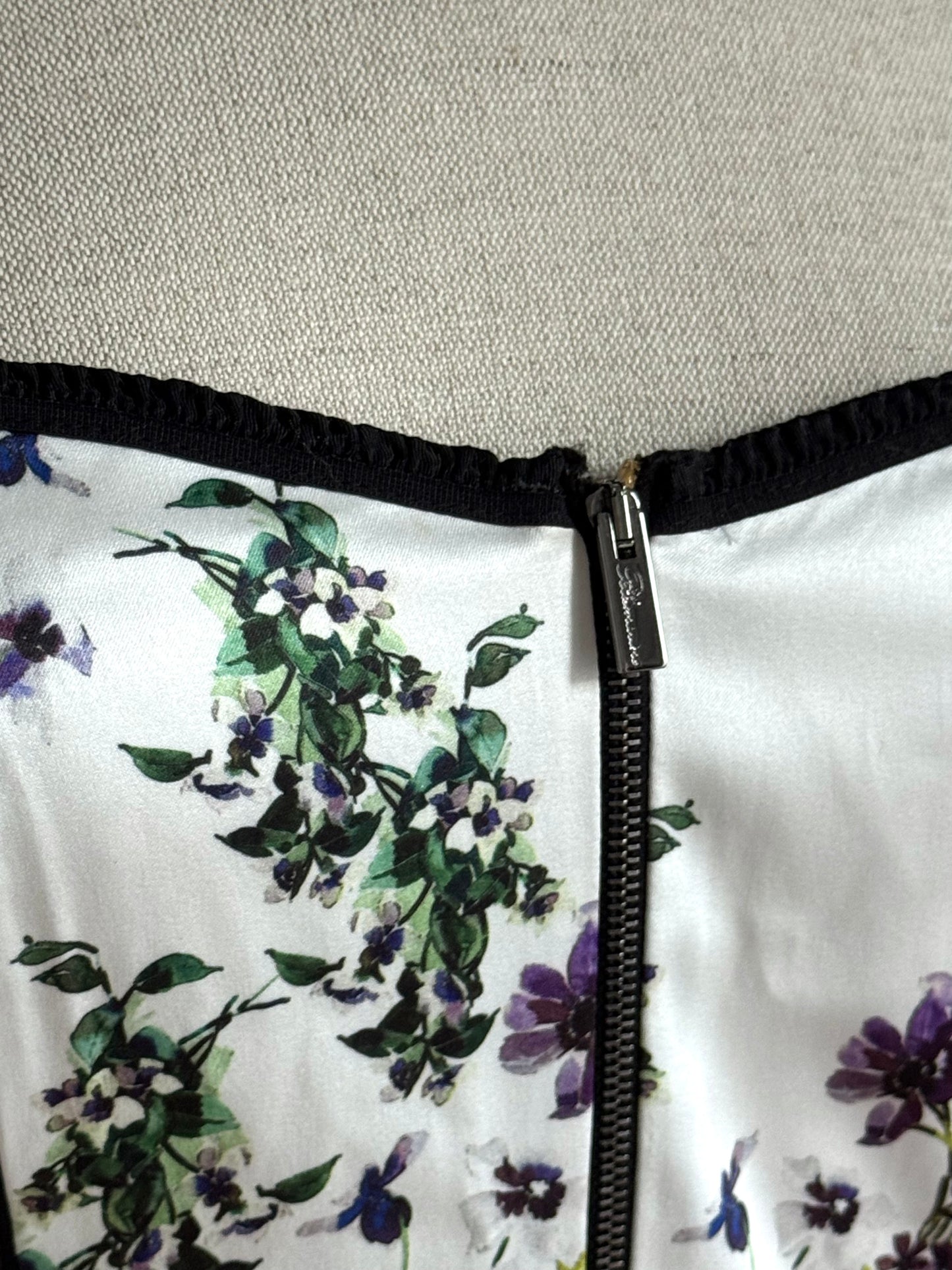 Blumarine Corset Top & Knit Twin Set in Violets (S-M)