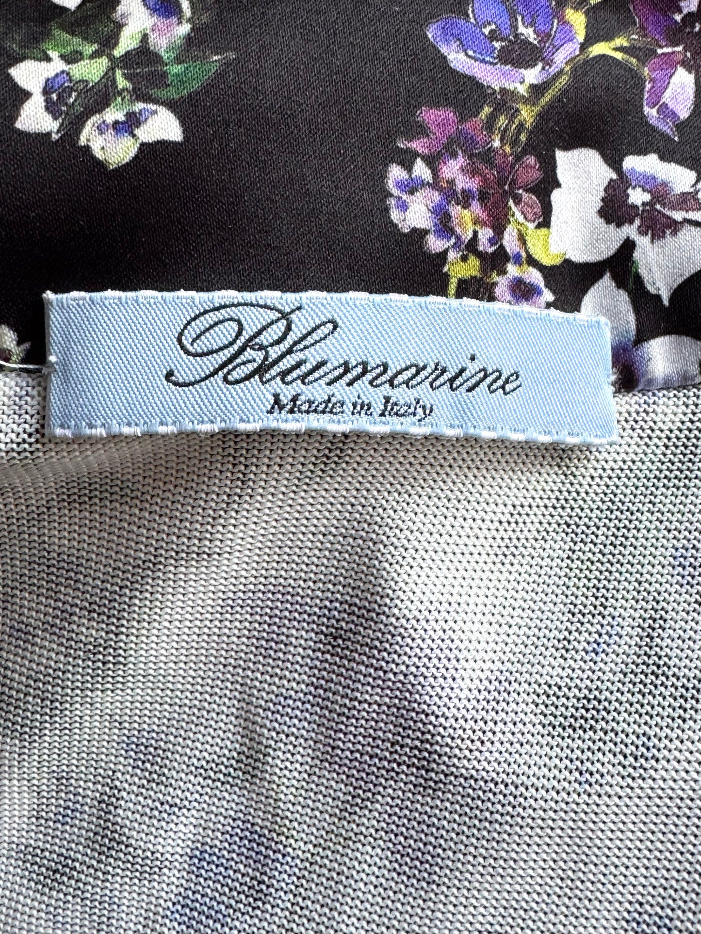 Blumarine Corset Top & Knit Twin Set in Violets (S-M)