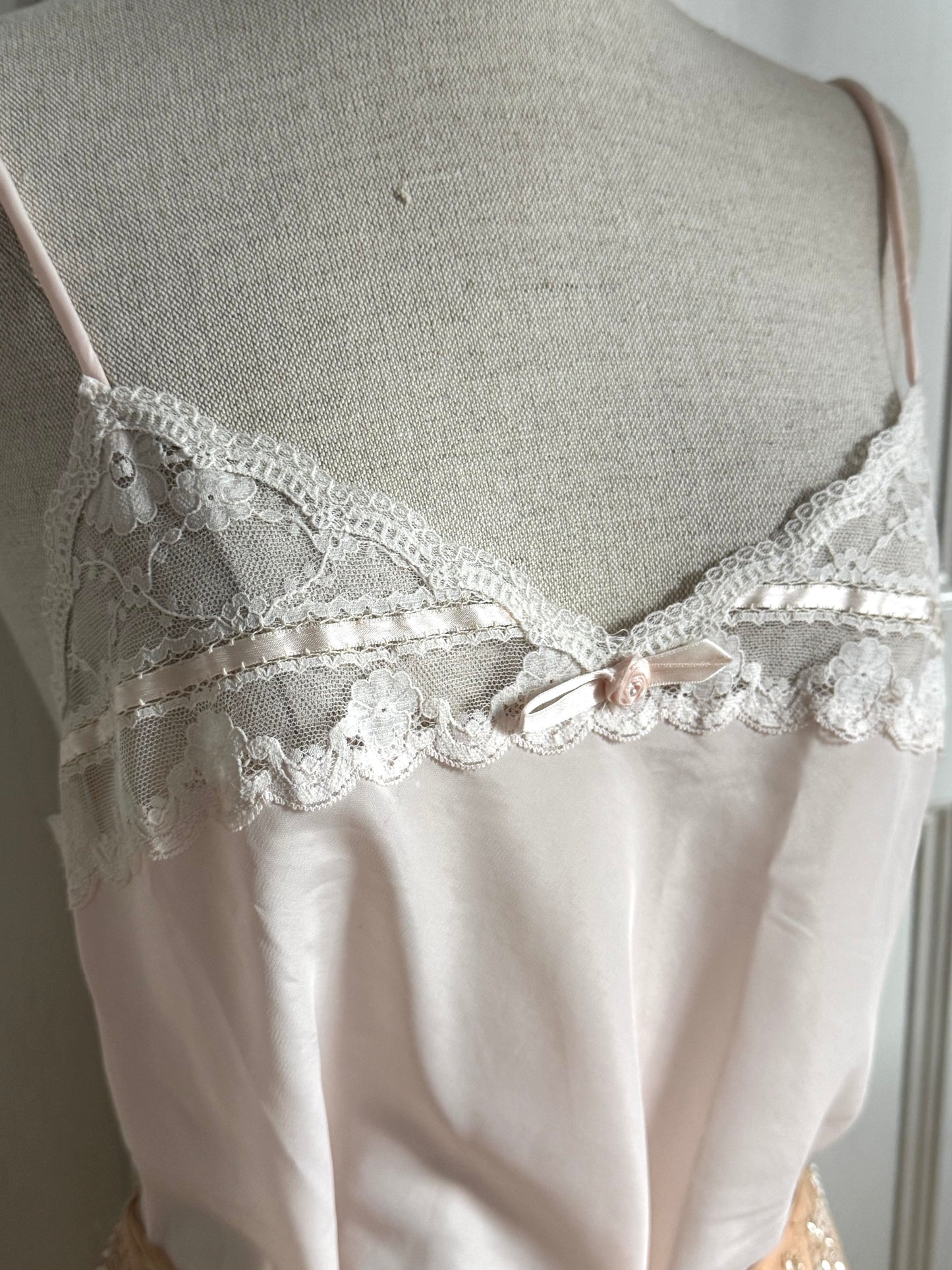 Vintage Christian Dior Pink Top & Blumarine Beaded Sequin Skirt Set (M)