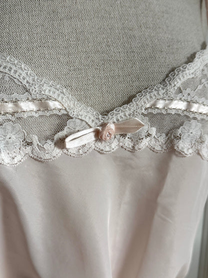 Vintage Christian Dior Pink Top & Blumarine Beaded Sequin Skirt Set (M)