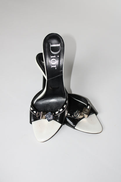 ICONIC Christian Dior Dice Heels Mules by John Galliano (EU 39)