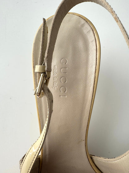 Gucci D-Ring Slingback Heels (EU 37)