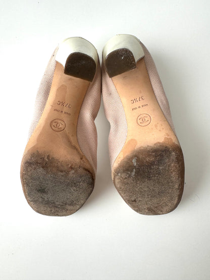 Chanel Vintage Ballerina Pink Heels (EU 37,5)