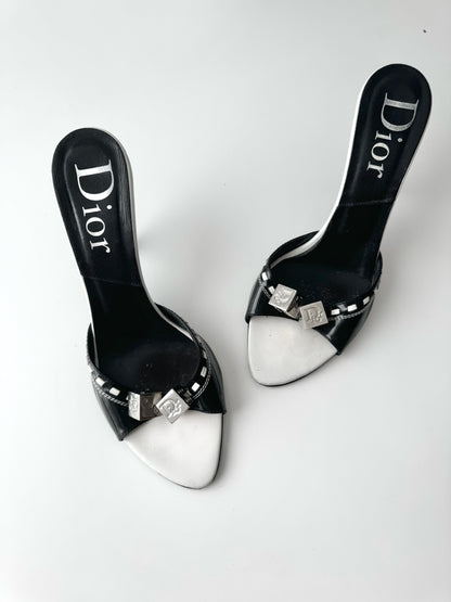 ICONIC Christian Dior Dice Heels Mules by John Galliano (EU 39)