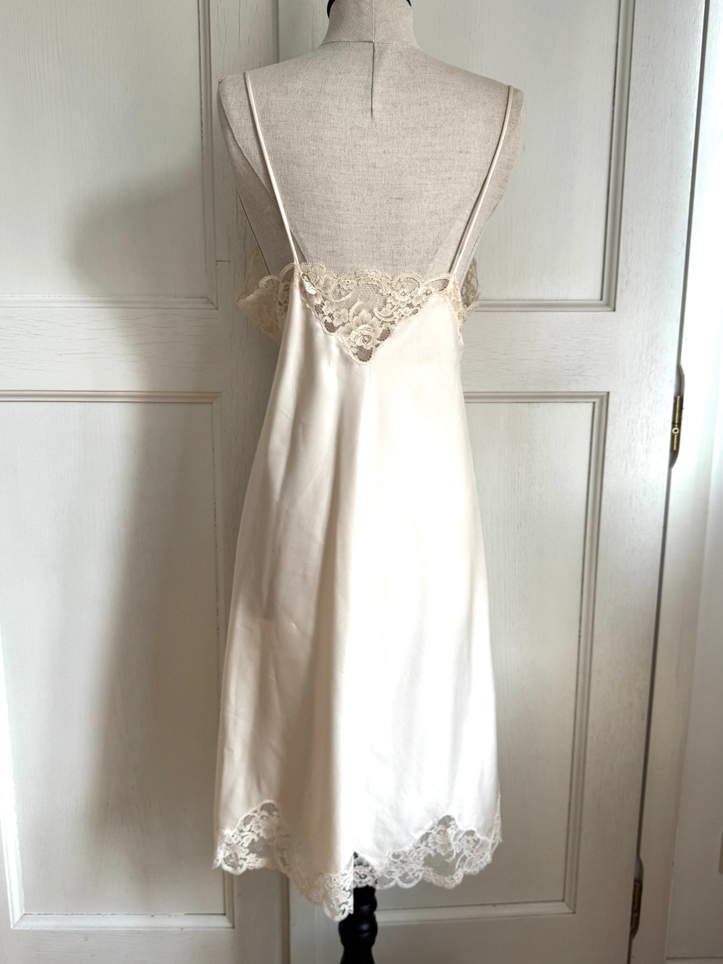 Christian Dior Vintage Slip Dress In Écru (L / IT 46)