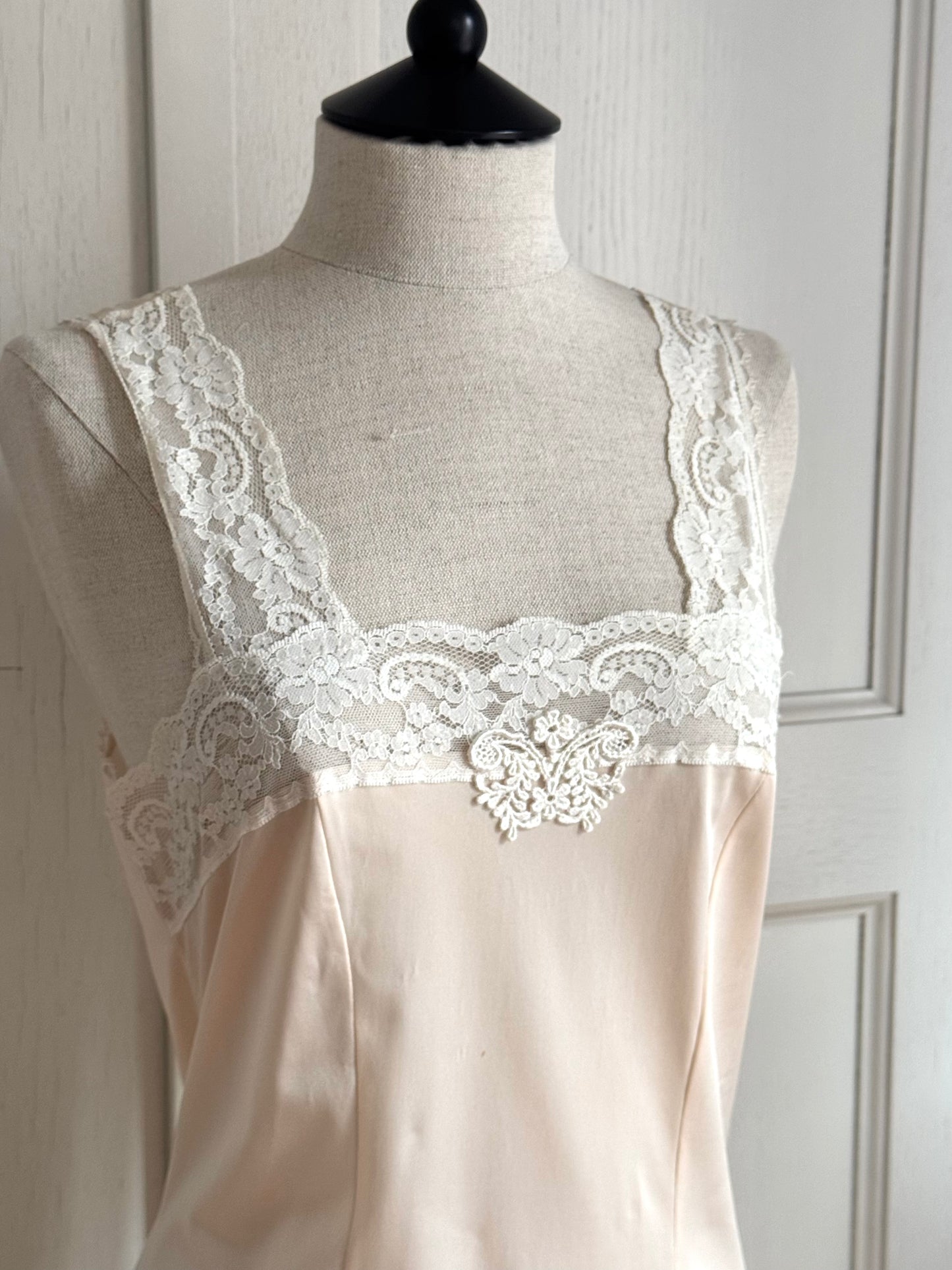 Christian Dior Vintage Slip Dress in Baby Pink-Peach (S-M)