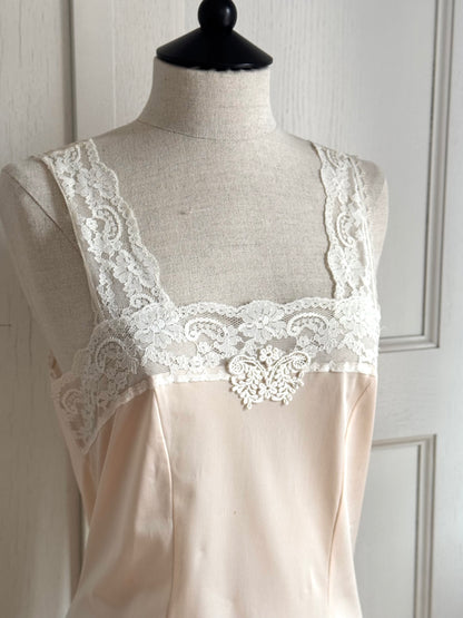 Christian Dior Vintage Slip Dress in Baby Pink-Peach (S-M)