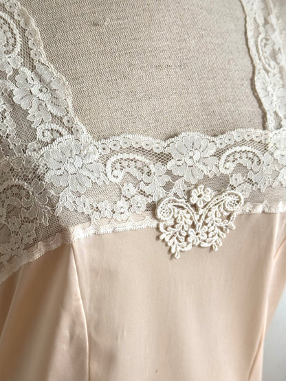 Christian Dior Vintage Slip Dress in Baby Pink-Peach (S-M)