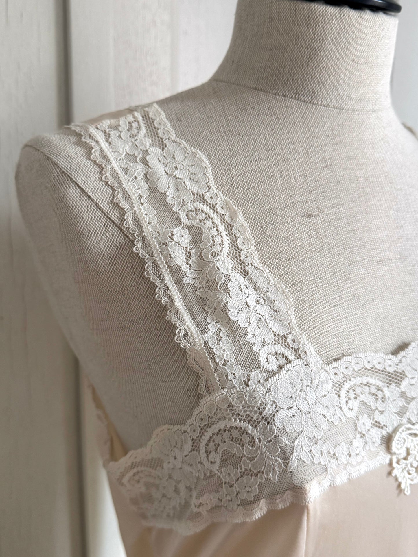 Christian Dior Vintage Slip Dress in Baby Pink-Peach (S-M)