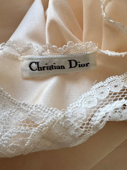 Christian Dior Vintage Slip Dress in Baby Pink-Peach (S-M)