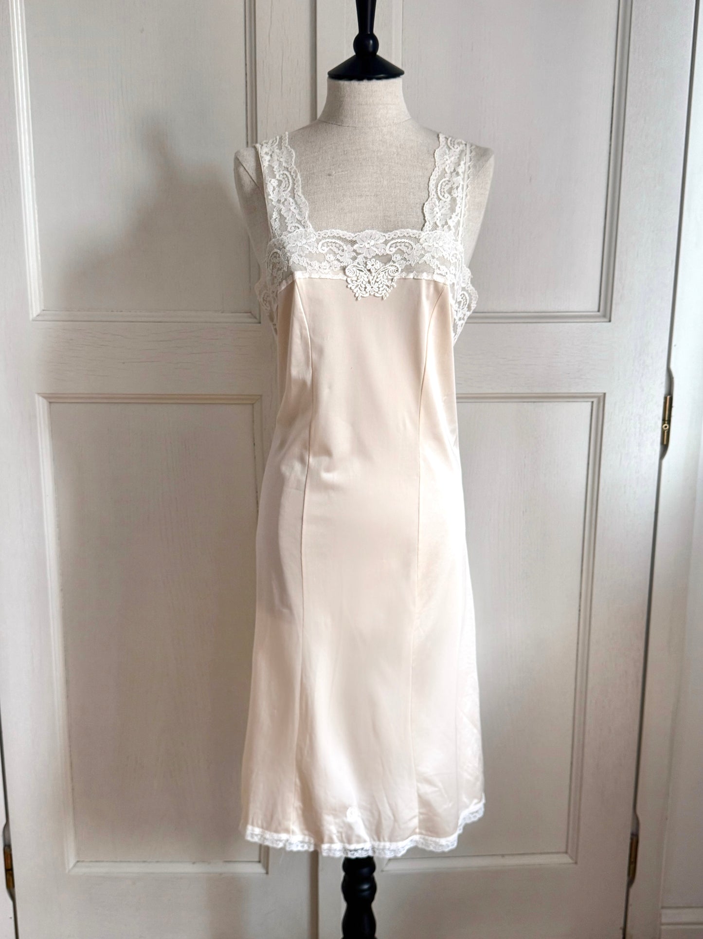 Christian Dior Vintage Slip Dress in Baby Pink-Peach (S-M)