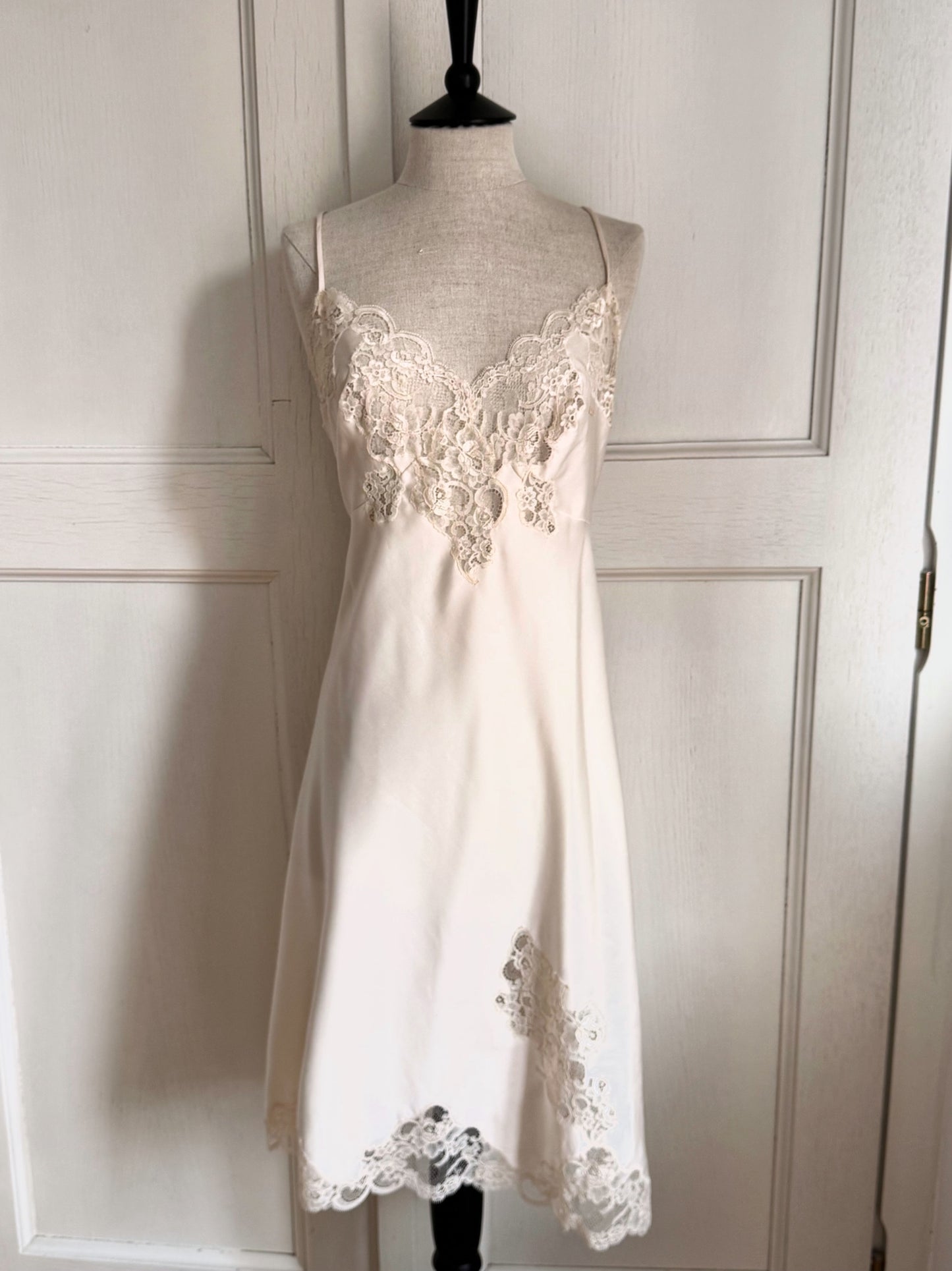 Christian Dior Vintage Slip Dress In Écru (L / IT 46)