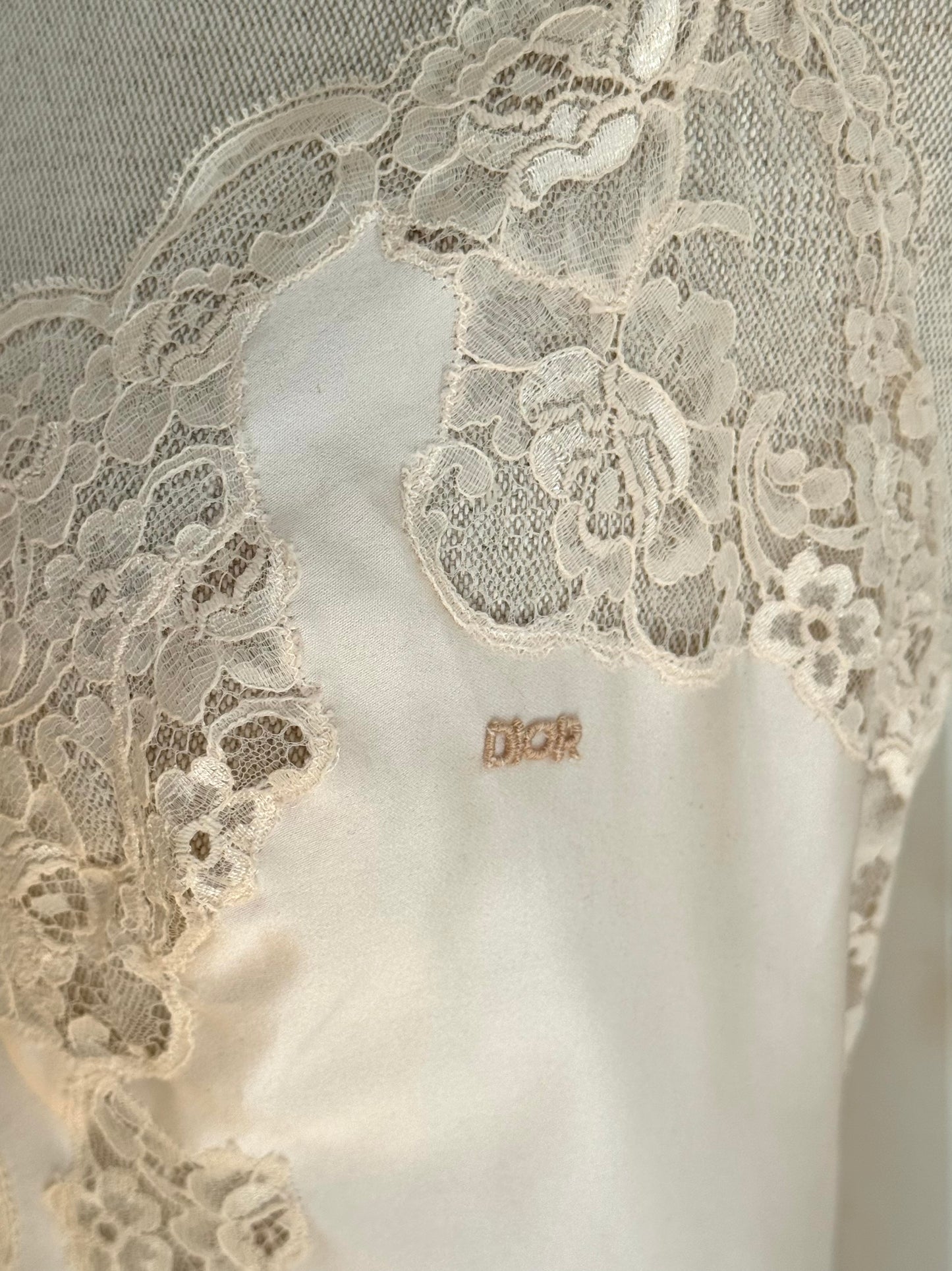 Christian Dior Vintage Slip Dress In Écru (L / IT 46)